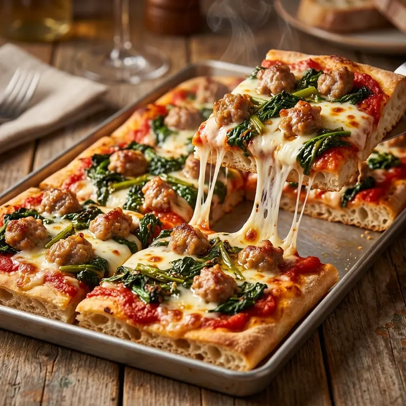 Pizza Friarielli e Salsiccia