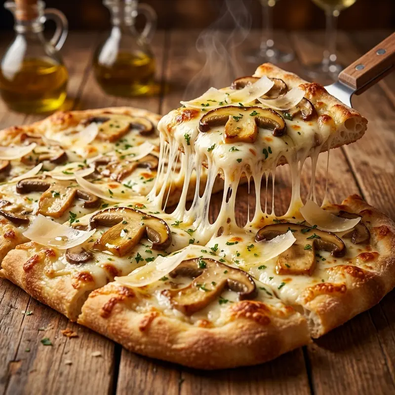 Pizza Porcini e Grana
