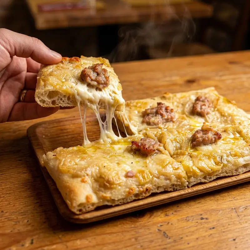 Pizza Porro e Salsiccia