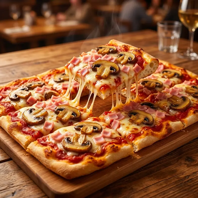Pizza Prosciutto e Funghi