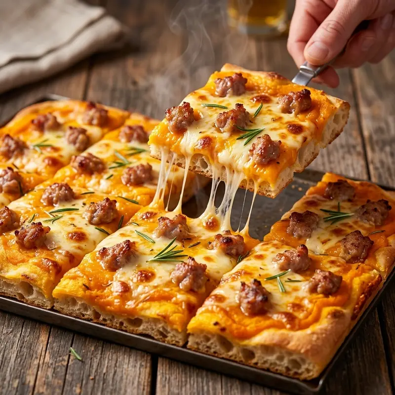 Pizza Zucca e Salsiccia