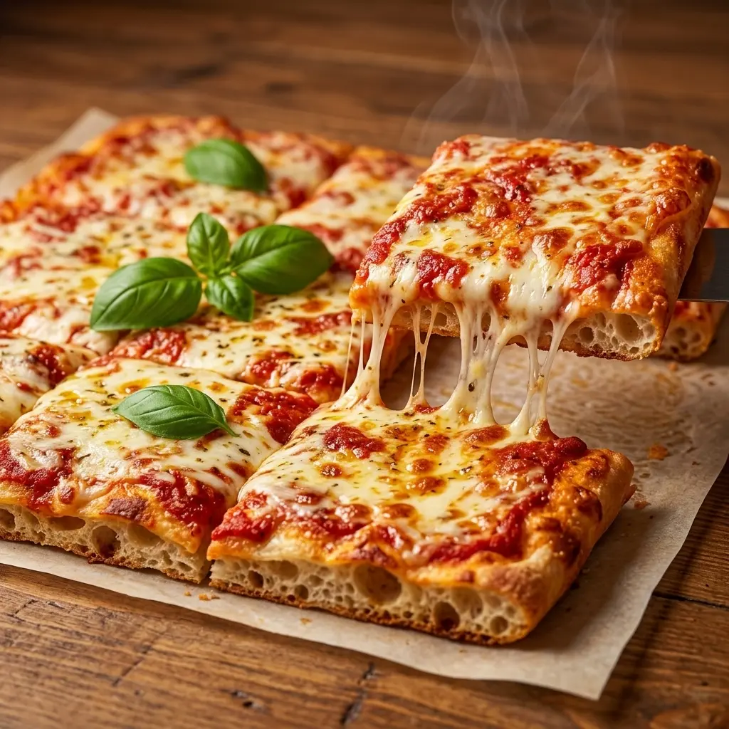 Pizza Margherita con pomodoro, mozzarella e basilico