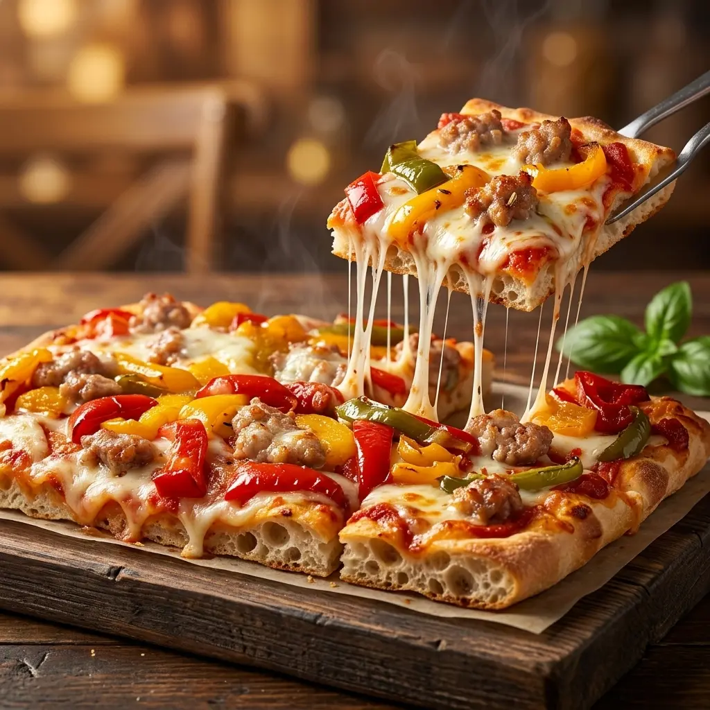Pizza Peperoni e Salsiccia
