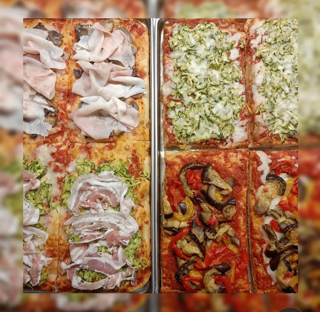 Varietà di pizze al taglio
